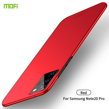 For Samsung Galaxy Note20 Ultra MOFI Frosted PC Ultra-thin Hard Case(Red)-garmade.com