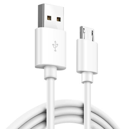 2.4A USB Male to Micro USB Male Interface Charge Cable, Length: 1m(White)-garmade.com