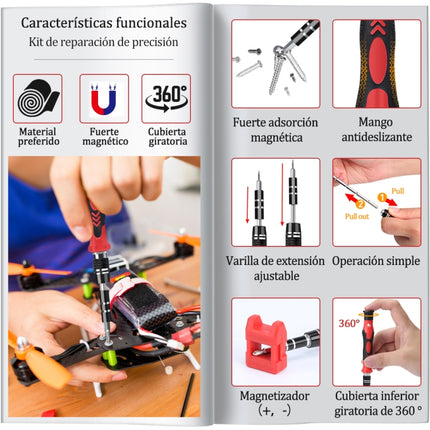 115 in 1 Precision Screw Driver Mobile Phone Computer Disassembly Maintenance Tool Set(Red)-garmade.com