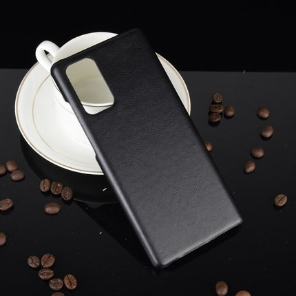 For Samsung Galaxy Note20 Shockproof Litchi Texture PC + PU Case(Black)-garmade.com