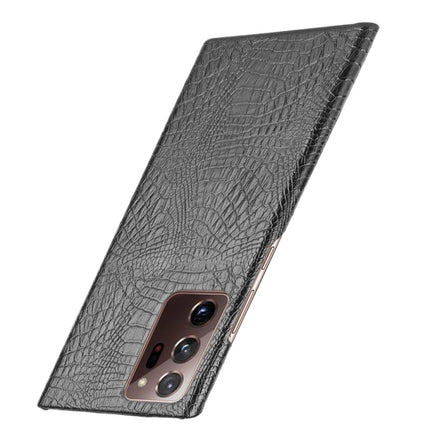 For Samsung Galaxy Note20 Ultra Shockproof Crocodile Texture PC + PU Case(Black)-garmade.com