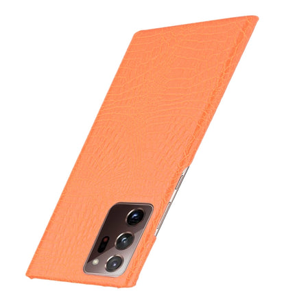 For Samsung Galaxy Note20 Ultra Shockproof Crocodile Texture PC + PU Case(Orange)-garmade.com
