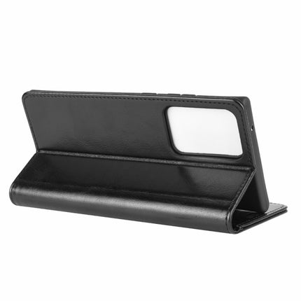 For Samsung Galaxy Note20 Ultra R64 Texture Single Horizontal Flip Protective Case with Holder & Card Slots & Wallet& Photo Frame(Black)-garmade.com