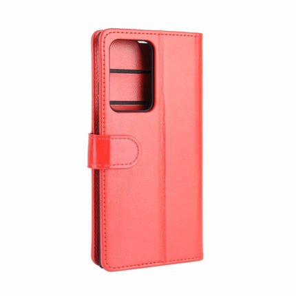 For Samsung Galaxy Note20 Ultra R64 Texture Single Horizontal Flip Protective Case with Holder & Card Slots & Wallet& Photo Frame(Red)-garmade.com