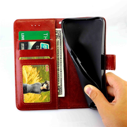 For iPhone 12 / 12 Pro Crazy Horse Texture Leather Horizontal Flip Protective Case with Holder & Card Slots & Wallet & Photo Frame(Black)-garmade.com