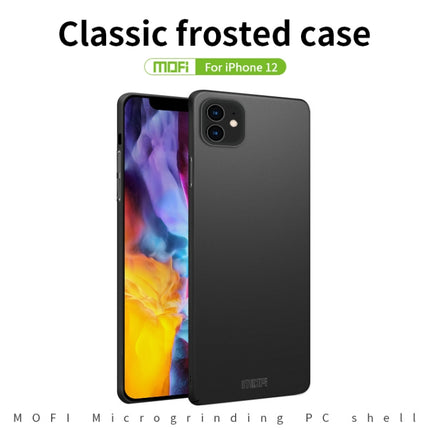 For iPhone 12 mini MOFI Frosted PC Ultra-thin Hard Case(Black)-garmade.com
