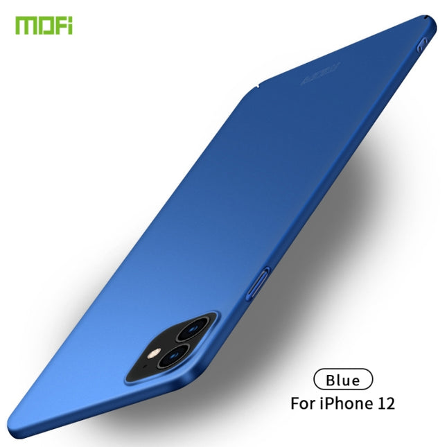 For iPhone 12 mini MOFI Frosted PC Ultra-thin Hard Case(Blue)-garmade.com