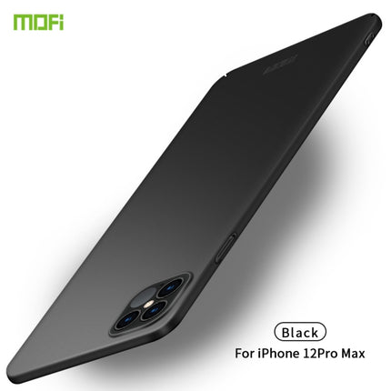 For iPhone 12 Pro Max MOFI Frosted PC Ultra-thin Hard Case(Black)-garmade.com