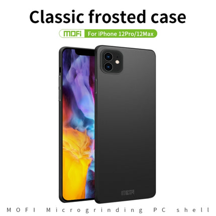 For iPhone 12 / 12 Pro MOFI Frosted PC Ultra-thin Hard Case(Blue)-garmade.com