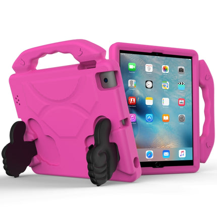 EVA Shockproof Tablet Case with Thumb Bracket For iPad 4 / 3 / 2(Rose Red)-garmade.com