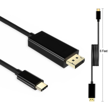 4K 60Hz Type-C to DP DisplayPort Connecting DP Adapter Cable, Cable Length: 1.8m-garmade.com