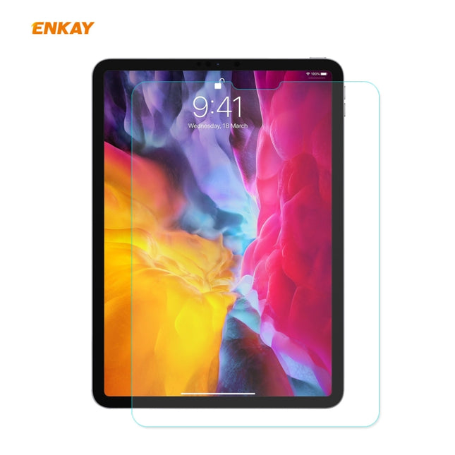 For iPad Pro 11 2022 / 2021/ 2020 / 2018 2 PCS ENKAY Hat-Prince 0.33mm 9H Surface Hardness 2.5D Explosion-proof Tempered Glass Protector-garmade.com