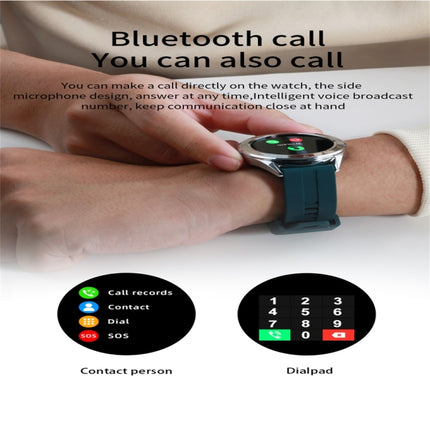 Y10 1.54inch Color Screen Smart Watch IP68 Waterproof,Support Heart Rate Monitoring/Blood Pressure Monitoring/Blood Oxygen Monitoring/Sleep Monitoring(Coffee)-garmade.com