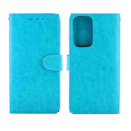 For Samsung Galaxy Note20 Ultra 5G Crazy Horse Texture Leather Horizontal Flip Protective Case with Holder & Card Slots & Wallet & Photo Frame(baby Blue)-garmade.com