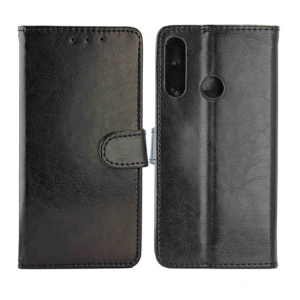 For Huawei Y6p(2020) Crazy Horse Texture Leather Horizontal Flip Protective Case with Holder & Card Slots & Wallet & Photo Frame(Black)-garmade.com