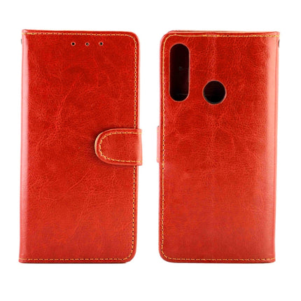 For Huawei Y6p(2020) Crazy Horse Texture Leather Horizontal Flip Protective Case with Holder & Card Slots & Wallet & Photo Frame(Brown)-garmade.com