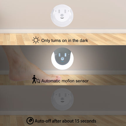 USB Charging Light & Human Body Sensing Control Smile Magnetic Night Light(Cold White Light)-garmade.com