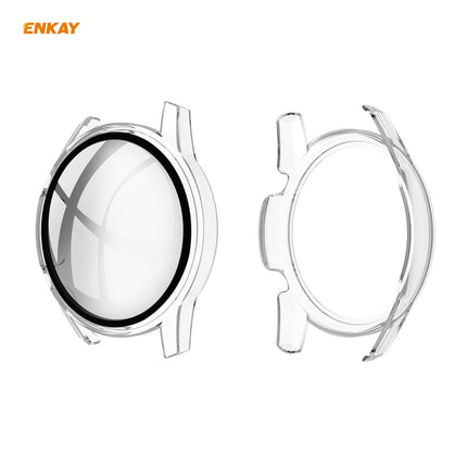 For Huawei Watch GT 2 46mm ENKAY Hat-Prince ENK-AC8202 Full Coverage PC Frosted Case + 9H Tempered Glass Protector(Transparent)-garmade.com