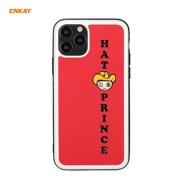 For iPhone 11 Pro Hat-Prince ENKAY ENK-PC047 Cartoon Series PU Leather + PC Hard Slim Case Shockproof Cover(Red)-garmade.com
