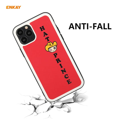 For iPhone 11 Pro Hat-Prince ENKAY ENK-PC047 Cartoon Series PU Leather + PC Hard Slim Case Shockproof Cover(Red)-garmade.com