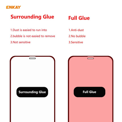 For iPhone 11 Pro Max Hat-Prince ENKAY ENK-PC0482 Cartoon Series PU Leather + PC Hard Slim Case Shockproof Cover ＆ 0.26mm 9H 2.5D Full Glue Full Coverage Tempered Glass Protector Film(Red)-garmade.com