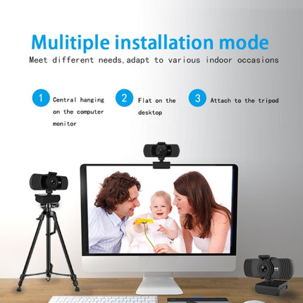 Richwell PC-06 Mini 360 Degrees Rotating 4.0 MP HD Auto Focus PC Webcam with Noise Reduction Microphone-garmade.com