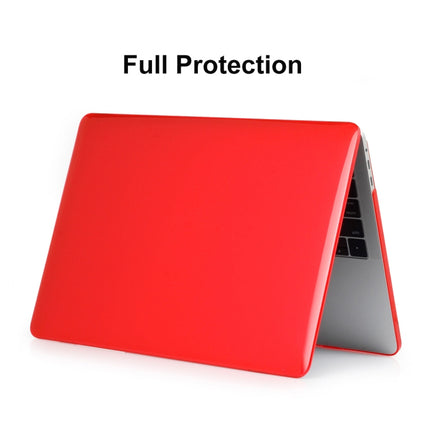 ENKAY Hat-Prince 3 in 1 For MacBook Pro 13 inch A2289 / A2251 (2020) Crystal Hard Shell Protective Case + US Version Ultra-thin TPU Keyboard Protector Cover + Anti-dust Plugs Set(Red)-garmade.com