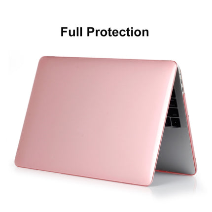 ENKAY Hat-Prince 3 in 1 For MacBook Pro 13 inch A2289 / A2251 (2020) Crystal Hard Shell Protective Case + Europe Version Ultra-thin TPU Keyboard Protector Cover + Anti-dust Plugs Set(Pink)-garmade.com