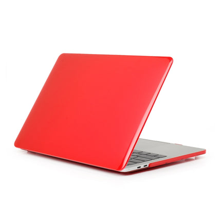 ENKAY Hat-Prince 3 in 1 For MacBook Pro 13 inch A2289 / A2251 (2020) Crystal Hard Shell Protective Case + Europe Version Ultra-thin TPU Keyboard Protector Cover + Anti-dust Plugs Set(Red)-garmade.com