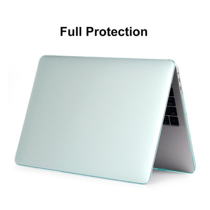 ENKAY Hat-Prince 3 in 1 For MacBook Pro 13 inch A2289 / A2251 (2020) Crystal Hard Shell Protective Case + Europe Version Ultra-thin TPU Keyboard Protector Cover + Anti-dust Plugs Set(Green)-garmade.com