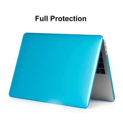 ENKAY Hat-Prince 3 in 1 For MacBook Pro 13 inch A2289 / A2251 (2020) Crystal Hard Shell Protective Case + Europe Version Ultra-thin TPU Keyboard Protector Cover + Anti-dust Plugs Set(Light Blue)-garmade.com
