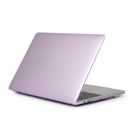 ENKAY Hat-Prince 3 in 1 For MacBook Pro 13 inch A2289 / A2251 (2020) Crystal Hard Shell Protective Case + Europe Version Ultra-thin TPU Keyboard Protector Cover + Anti-dust Plugs Set(Purple)-garmade.com