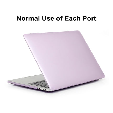 ENKAY Hat-Prince 3 in 1 For MacBook Pro 13 inch A2289 / A2251 (2020) Crystal Hard Shell Protective Case + Europe Version Ultra-thin TPU Keyboard Protector Cover + Anti-dust Plugs Set(Purple)-garmade.com