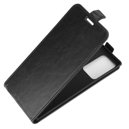 For Samsung Galaxy Note20 Ultra 5G R64 Texture Single Vertical Flip Leather Protective Case with Card Slots & Photo Frame(Black)-garmade.com