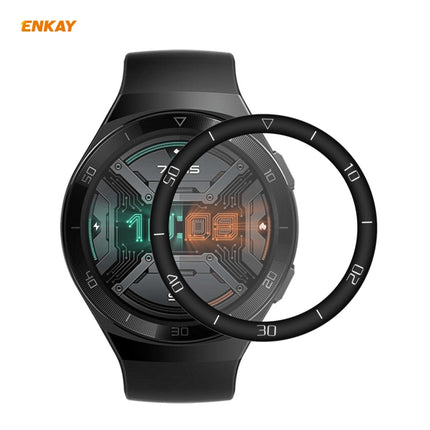 For Huawei Watch GT 2e 46mm ENKAY Hat-Prince 3D Full Screen Soft PC Edge + PMMA HD Screen Protector Film(With Scale)-garmade.com