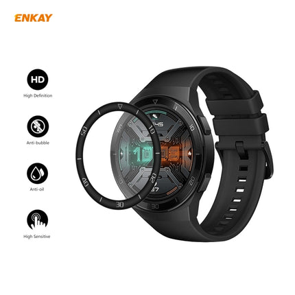 For Huawei Watch GT 2e 46mm ENKAY Hat-Prince 3D Full Screen Soft PC Edge + PMMA HD Screen Protector Film(With Scale)-garmade.com