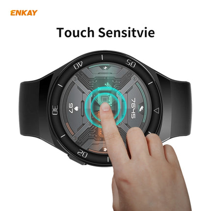 For Huawei Watch GT 2e 46mm 2 PCS ENKAY Hat-Prince 3D Full Screen Soft PC Edge + PMMA HD Screen Protector Film(With Scale)-garmade.com