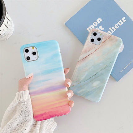 For iPhone 12 mini TPU Smooth Marbled IMD Mobile Phone Case(Snow Gold F23)-garmade.com