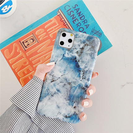 For iPhone 12 / 12 Pro TPU Smooth Marbled IMD Mobile Phone Case(Pumice F8)-garmade.com