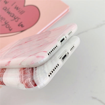 For iPhone 12 / 12 Pro TPU Smooth Marbled IMD Mobile Phone Case(Gold Inlaid Jade F24)-garmade.com