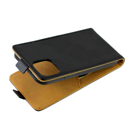 For iPhone 12 Pro Max Business Style Vertical Flip TPU + PU Leather Case with Card Slot(Black)-garmade.com