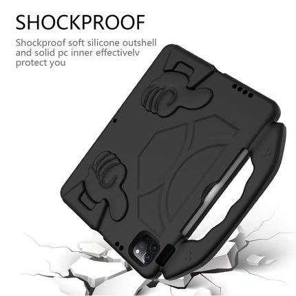 Children EVA Shockproof Tablet Case with Thumb Bracket For iPad Air 2022 / 2020 10.9(Black)-garmade.com