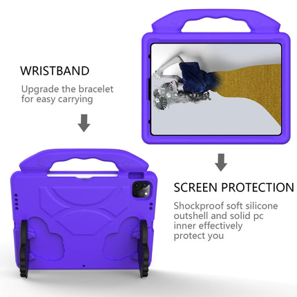 Children EVA Shockproof Tablet Case with Thumb Bracket For iPad Air 2022 / 2020 10.9(Purple)-garmade.com