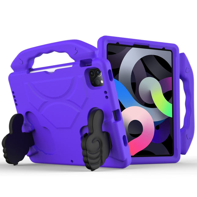 Children EVA Shockproof Tablet Case with Thumb Bracket For iPad Air 2022 / 2020 10.9(Purple)-garmade.com