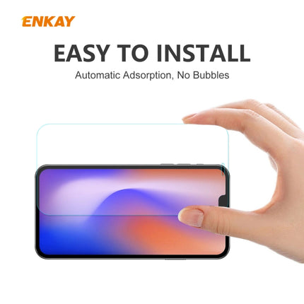 For iPhone 12 / 12 Pro 2 PCS ENKAY Hat-Prince 0.26mm 9H 2.5D Curved Edge Explosion-proof Tempered Glass Film-garmade.com