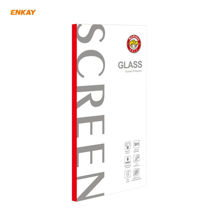 For iPhone 12 Pro Max 2 PCS ENKAY Hat-Prince 0.26mm 9H 2.5D Curved Edge Explosion-proof Tempered Glass Film-garmade.com