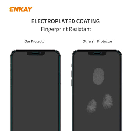 For iPhone 12 / 12 Pro 10 PCS ENKAY Hat-Prince 0.26mm 9H 2.5D Curved Edge Explosion-proof Tempered Glass Film-garmade.com