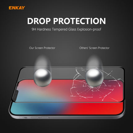 ENKAY Hat-Prince 0.26mm 9H 6D Curved Full Coverage Tempered Glass Protector For iPhone 12 Pro Max-garmade.com