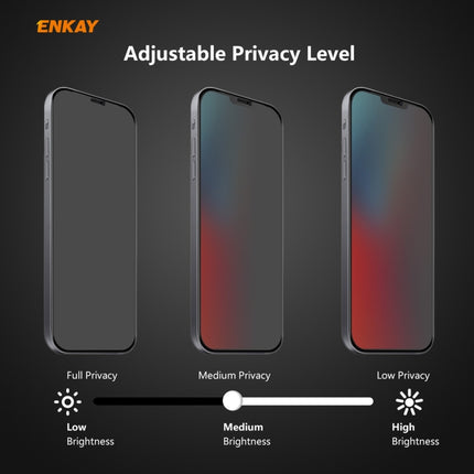 ENKAY Hat-Prince 0.26mm 9H 6D Privacy Anti-spy Full Screen Tempered Glass Film For iPhone 12 Pro Max 6.7-garmade.com