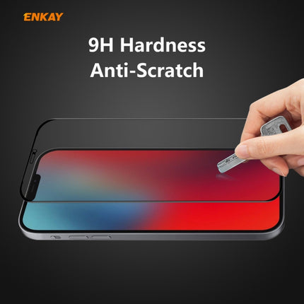 ENKAY Hat-Prince 0.26mm 9H 6D Privacy Anti-spy Full Screen Tempered Glass Film For iPhone 12 Pro Max 6.7-garmade.com